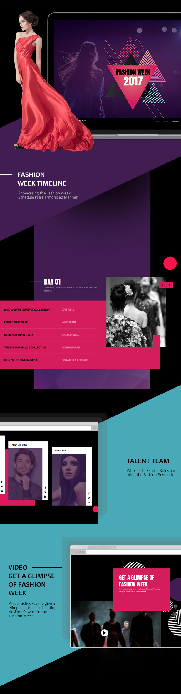Buzzware - Fashion Week & Beauty Event HTML5 Responsive Website Template - 1