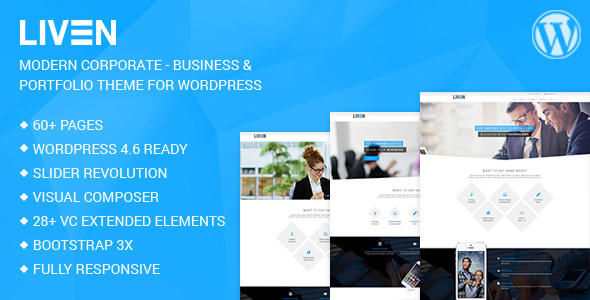 Liven - Modern Corporate - Business & Portfolio Theme for WordPress